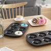 Tiawudi Non-Stick 6-Cavity Donut Baking Pans, Makes Individual Full-Sized 3
