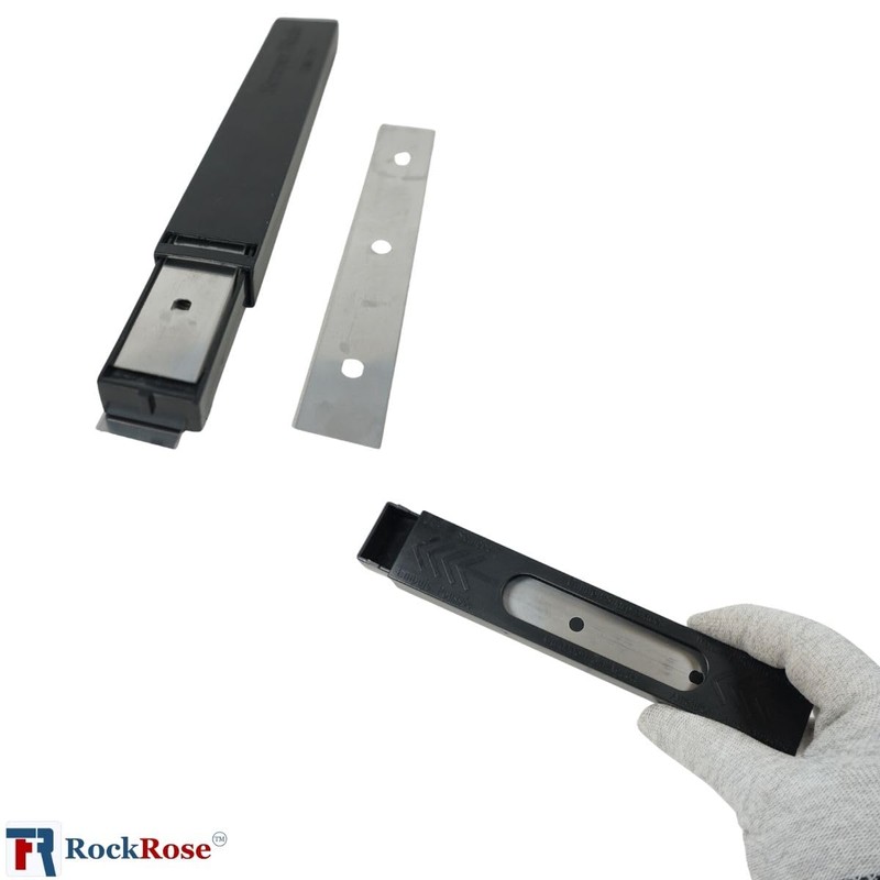 6'' Double-Edged Stainless Steel Blade, Replacement Blades for Scrapers, Heavy-Duty,