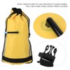 Rescue Paddle Floating Bag, Bright Yellow Auto-Valve Kayak Paddle Float,