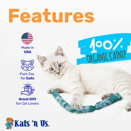 Kats'N Us Hot Cats Catnip Toys for Cats - Perfect for Indoor Play - Irresistible Catnip Toys for Feline Fun, Enrichment and Engagement - Vibrant Color, 17 inch