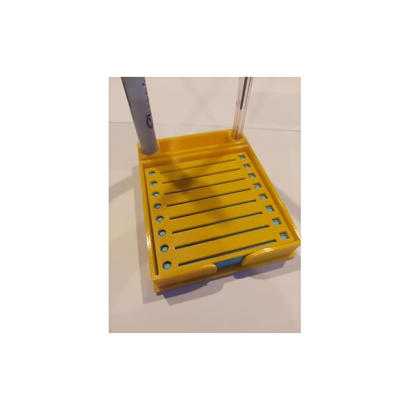 Sticky Note Holder w/Stencil (Yellow)