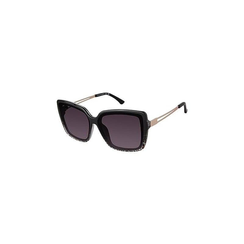 TAHARI Women's TH894 Metal Temple UV400 Protective Cat Eye Square