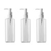 3Pcs 200ml Empty Refillable Clear Plastic Pump Bottle Travel Bottle