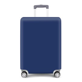 Suitcase Protective Cover Elastic Suitcase Protective Cover Protective Cover for Suitcases with Zip Washable Suitcase Cover Scratch-Resistant Suitcase Cover Protective Case, blue