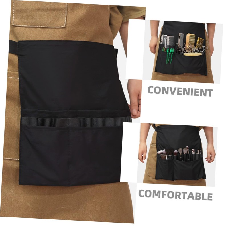 SAFIGLE Classic Black Hairdressing Apron with Adjustable Straps Essential Tool