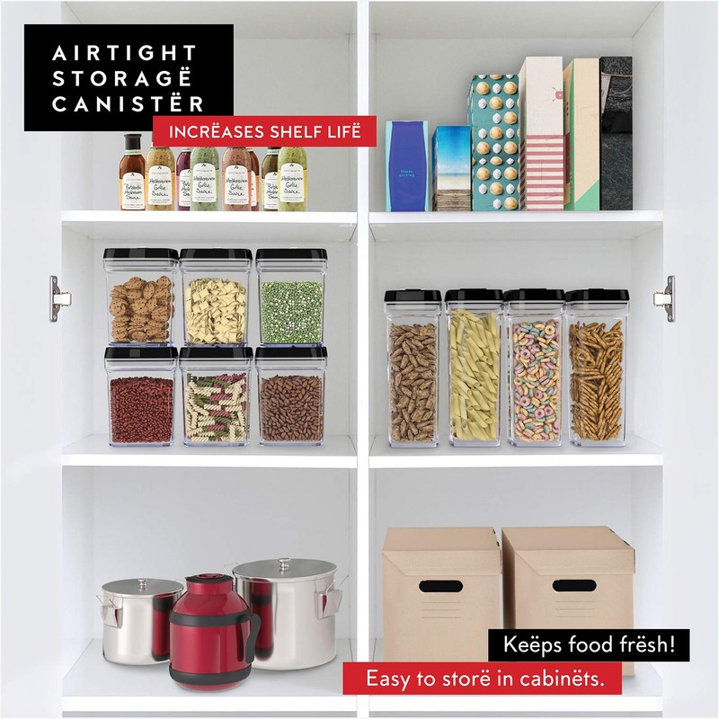 DWËLLZA KITCHEN Airtight Food Storage Containers with Lids – 6
