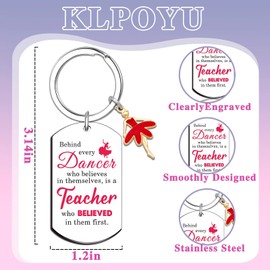Stocking Stuffers for Dancers Christmas Dance Teacher Appreciation Gifts for Dancers Dance Teacher Keychain Ballet Accessories for Girls Ballerina Dancer Gifts for Women Ballet Christmas Gift Ideas