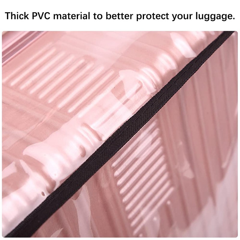 SHILIPAIJC 1Pieces Clear PVC Suitcase Cover Protector - 24 Inch
