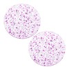 sourcing map 2pcs Foil Acrylic Cup Coasters, Round Acrylic Drink