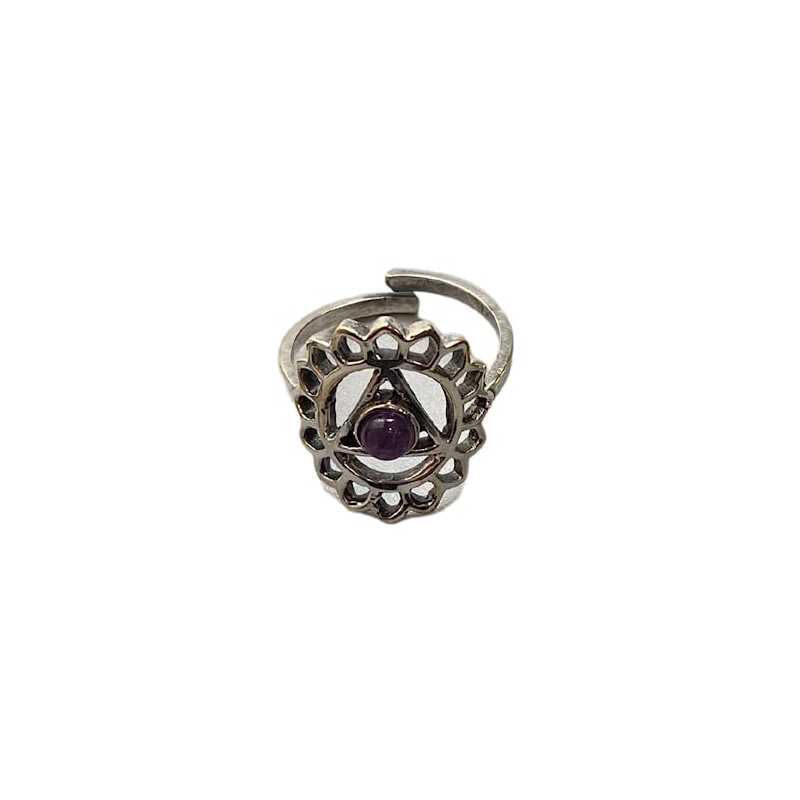 VIE Vishuddha Crystal Ring, Amethyst