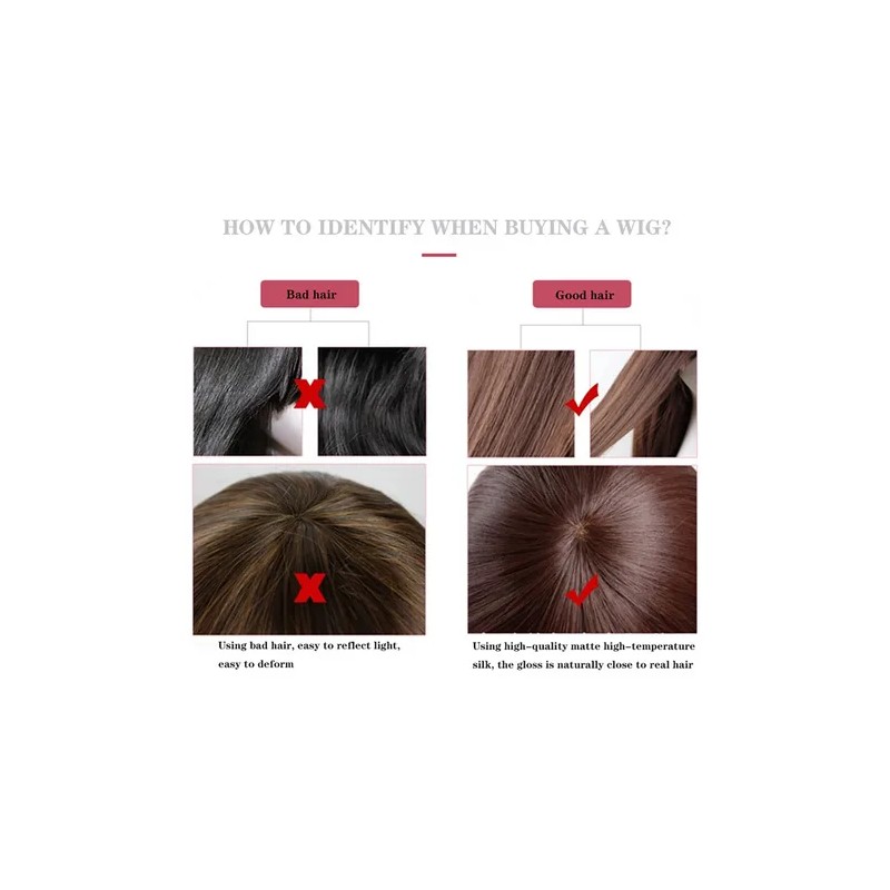 Peluca Cabello Natural Con Flequillo Larga Lacia De Mujer