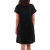 Amazhiyu Womens 100% Linen Summer Casual Crew Neck Midi Dresses