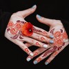 16Sheets Henna Tattoo Stencils Kit for Hand, Reusable Indian Arabian