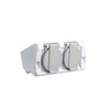 Surface-Mounted Wet Room Schuko Sockets 1-Way or 2-Way IP66 Even