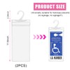 Ohleats 2PCS Handicap Placard Holder for Car, Transparent Disabled Parking