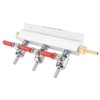 3 Way CO2 Gas Distribution Manifold Beer Dispensing Barrel Dispenser