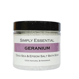 Simply Essential Geranium Dead Sea & Epsom Bath Salts Body & Foot soak 225g
