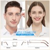 WEMOOTANTS Frameless Titanium Reading Glasses 1.5 Men Women Blue Light