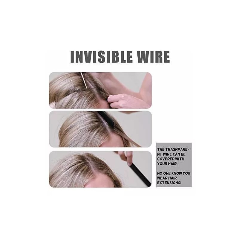 CM Extensión De Cabello Natural Marrón Oscuro N2 40.6 Cm