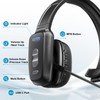 LEAYU Bluetooth Headset, Wireless Trucker Headset with Mute Button-Work Headphone