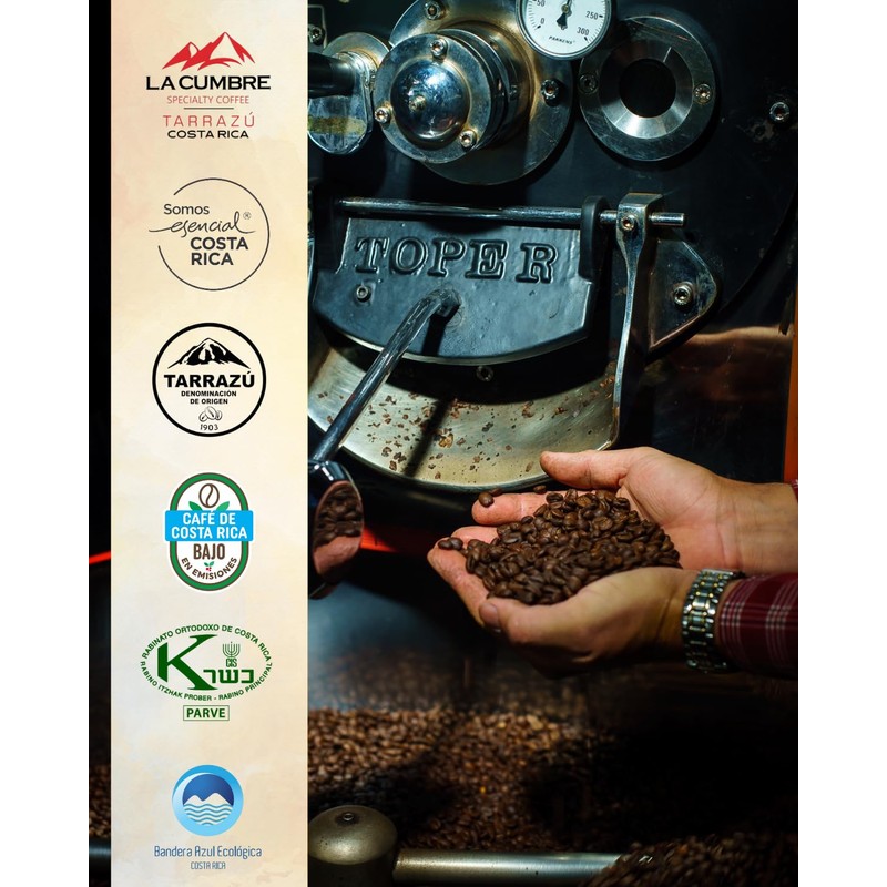 La Cumbre Specialty Coffee Whole Bean Medium Roast, Arabica Beans,