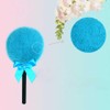 2 Pcs Fluffy Powder Puffs Lollipop Shape Loose Body Puffs