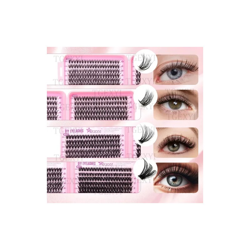 804 Kit Pestañas Maquillaje Completo Diy Extension 9-18mm