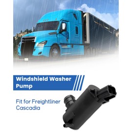 Windshield Washer Pump 2Pin 12V Fit for ‎Freightliner Cascadia, Replace A2271173000 HLK7037 A22-71173-000