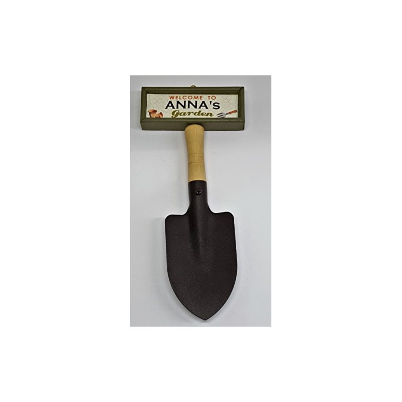 tlm wholesale Welcome to Anna's garden hanging shovel sign