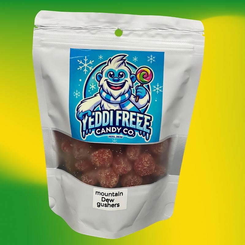 Mount Dew Gushers - Fruit Candy Snack - Yeddi Freeze
