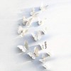 New 12pcs Silver 3D Butterfly Wall Stickers Art Decal Home