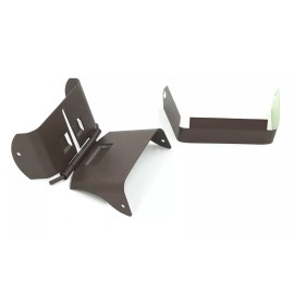 GutterWorks.com DOWNSPOUT EXTENSION FLIP-UP HINGE - 2X3 A ROYAL BROWN