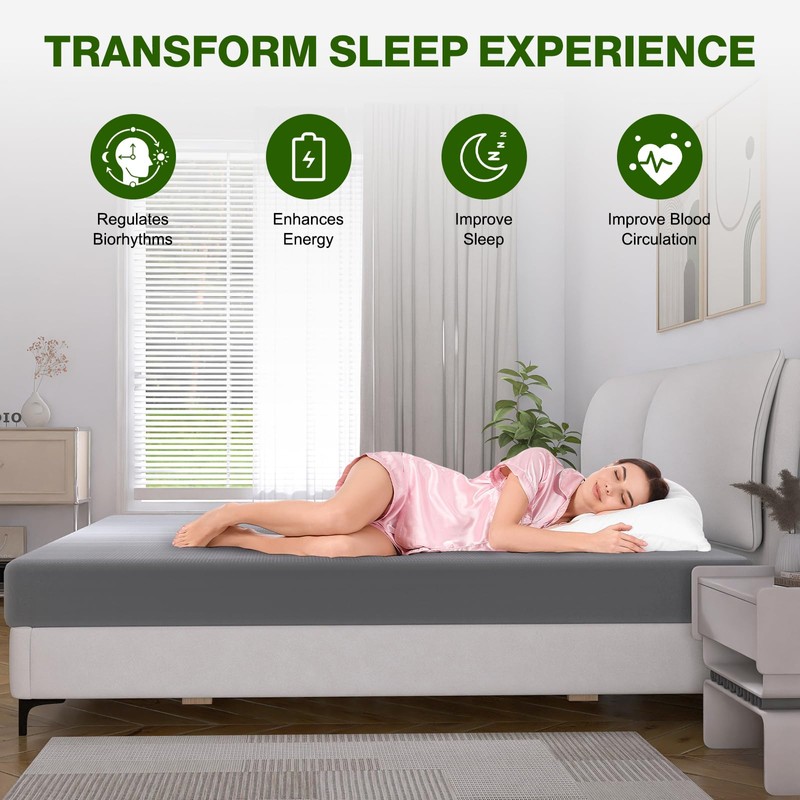 OneAmg Grounding Bed Sheet King Size, 95% Organic Cotton &
