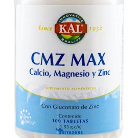 Suplemento Nutricional Multivitamínico Kal Cmz Max Calcio Magnesio Zinc 100 Tabletas