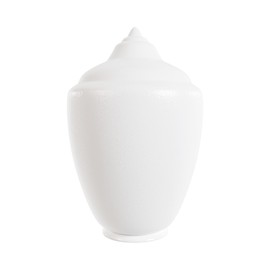 KASTLITE White Acorn Lamp Post Cover Replacement - Outdoor Light Fixture Lens with 3.88"OD Fitter Neck - USA Made 88467-WH-4F Polyethylene Plastic Bulb Diffuser for Home Improvement, 17.6"H x 11.56"W