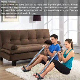 Covvy Elastic Sit Up Equipment Pull Rope Dual Spring Tension                                                                                          
