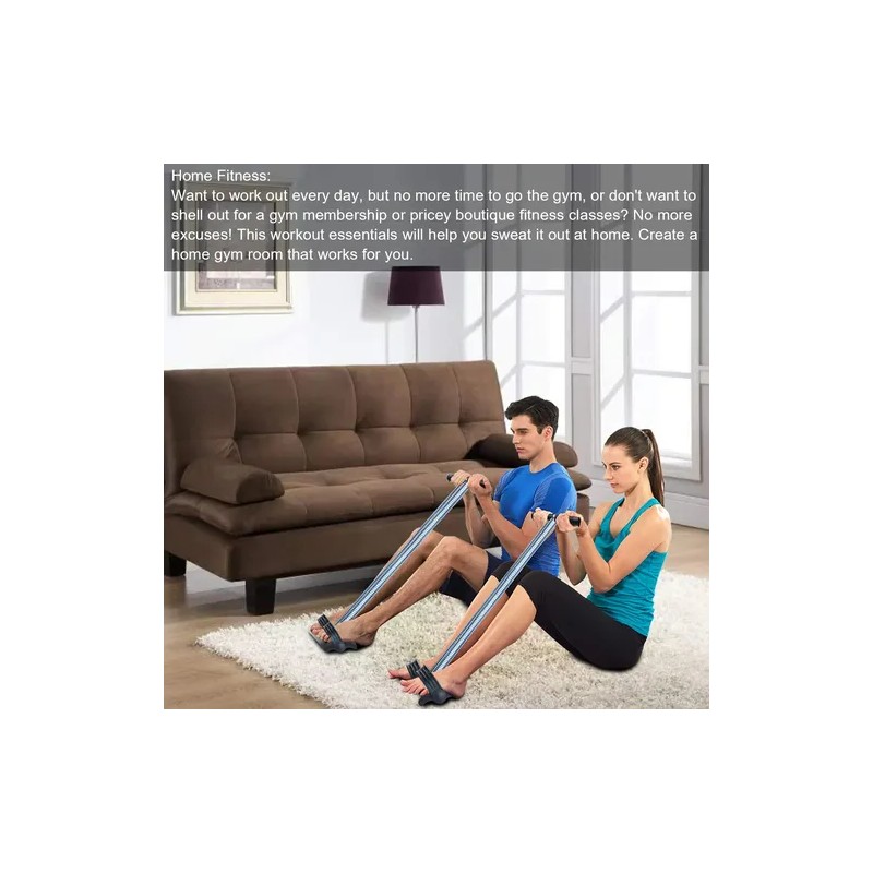 Covvy Elastic Sit Up Equipment Pull Rope Dual Spring Tension