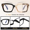 RLOZRN 4 Pack Oversized Reading Glasses for Women, Oprah Style