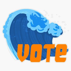 Election 2022 - Vote - Midterm Elections Sticker Bumper Sticker Vinyl Decal 5"