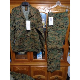 USGI USMC MARPAT Uniform WOODLAND SET Combat Shirt Pant MEDIUM REGULAR NEW WITH TAG