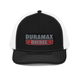 GoodBrotherDesigns Duramax Diesel Trucker Hat - Black / White