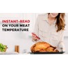 CGZZ Thermometer, Digital Meat Thermometer, Red, 4.6'' Folding Probe, 2-3S