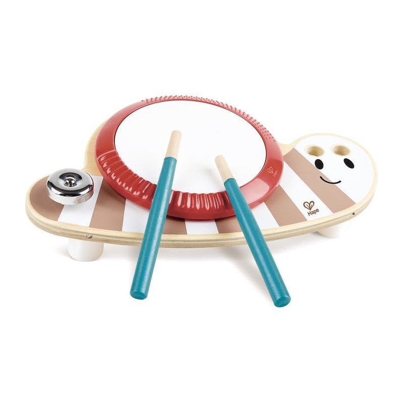 Hape Drum Slug Dan Musical Wooden Toy Preschool 18m +
