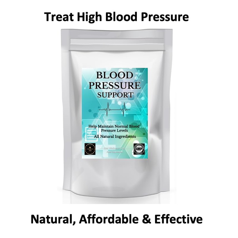 Blood Pressure Support - High Potency Natural Food Supplement Pills