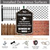2 Pack No Trespassing This Property is Protected by Video