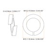 sourcing map 30 Pcs Spring Lock Washer, M10 Split Lock