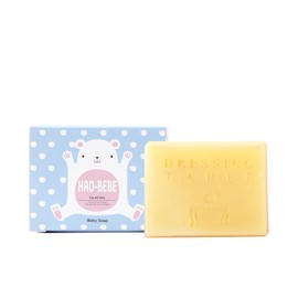 Haobebe Goat Milk Soap Handmade Acne Face Cleansing Soap Strong Cleansing Power Facial Exfoliation Removal 90g / 하오베베 산양유비누 수제 여드름 세안 비누 강한세정력 얼굴각질제거 90g