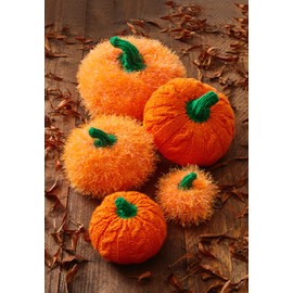 King Cole Tinsel & DK Knitting Pattern - 9180 Various Size Pumpkins