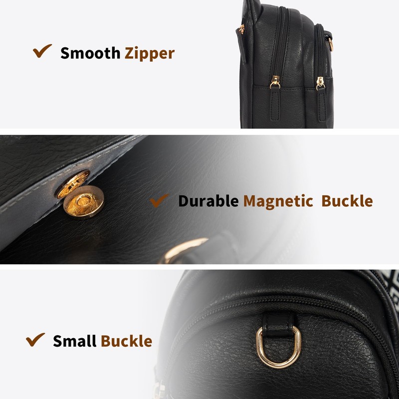 OSOCE Small Sling Bag, Anti-theft Crossbody Shoulder Chest Bag with