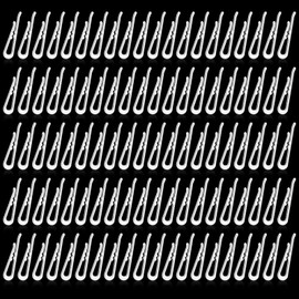 Molain Plastic Alligator Clips, 300 Pieces Clear Garment Clips Transparent Shirt Clips Clothes Pins U Shape Alligator Clip for Ties Socks Pants Shirts